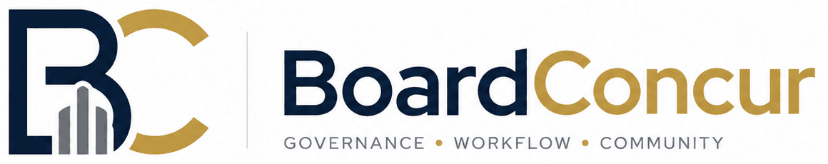 BoardConcur - Governance, Workflow, Community